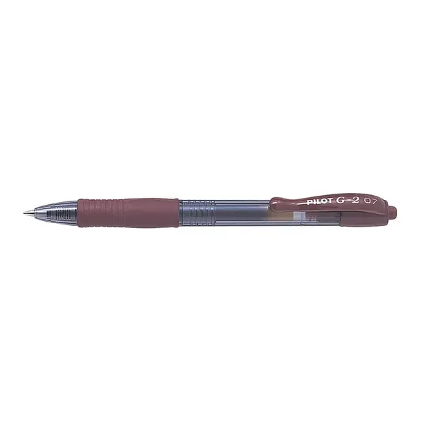 Roller cu gel Pilot G-2 diverse culori 0.7 mm cu click Roller cu gel Pilot G-2 diverse culori 0.7 mm cu click caramel