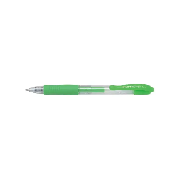 Roller cu gel Pilot G-2 Neon diverse culori 0.7 mm cu click Roller cu gel Pilot G-2 Neon diverse culori 0.7 mm cu click verde neon