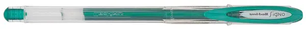 Roller cu gel Uniball Signo Noble Metal – Verde, 0.8 mm