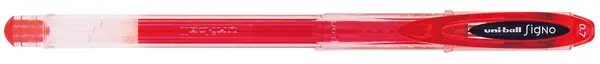 Roller cu gel Uniball Signo – Rosu, 0.7 mm