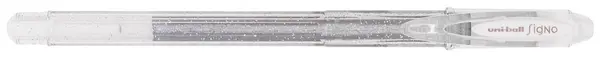 Roller cu gel Uniball Signo Sparkling – Argintiu, 1.0 mm