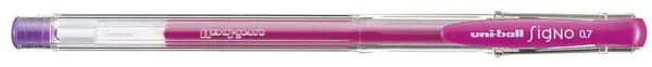 Roller cu gel Uniball Signo – Violet, 0.7 mm