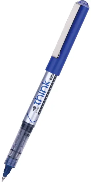 Roller Deli Think - EQ20530, albastru, tip vârf bullet 0.7 mm