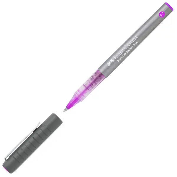 Roller Faber-Castell Free Ink - 0.7 mm, roz