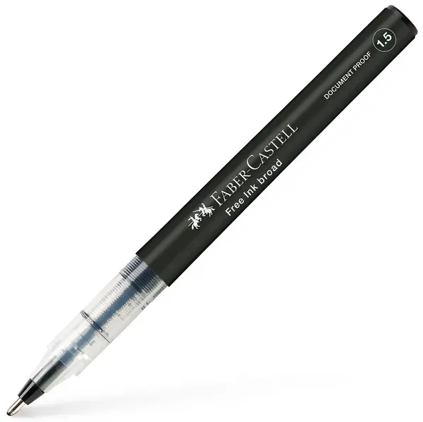 Roller Faber-Castell Free Ink - 1.5 mm, negru