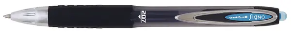 Roller gel automat Uniball Signo 207 – Albastru, 0.7 mm