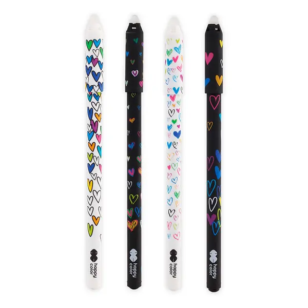 Roller gel cu rescriere, 0.5mm, albastru, Happy Color My Love