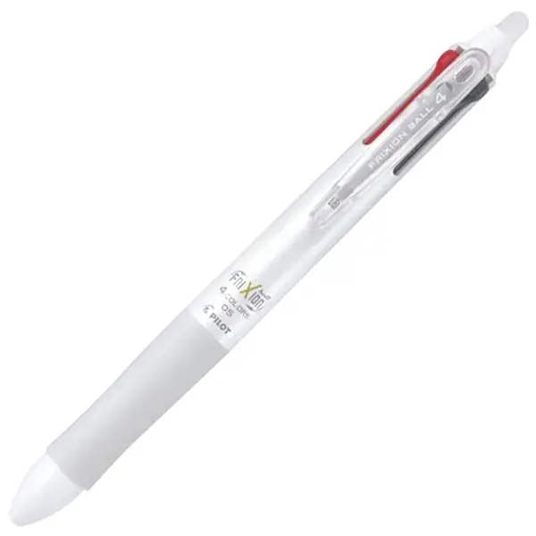 Roller gel cu rescriere Frixion Ball, 0.5mm, 4 culori, Pilot, alb