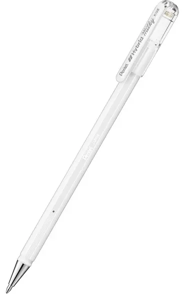 Roller Pentel - Hybrid Milky K 108, 0.8 mm, alb