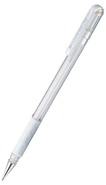 Roller Pentel - Hybrid Pastel K 118 L - 0.8mm, alb