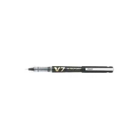 Roller reincarcabil V7 Hi-Tecpoint Pilot 0.7 mm varf mediu negru