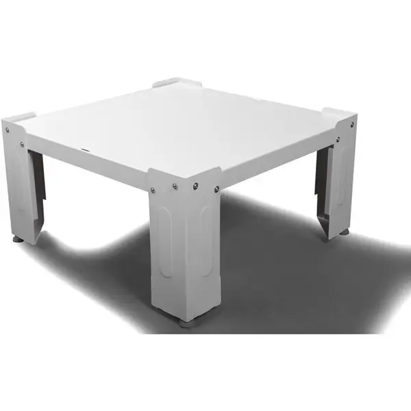 Roller Suport Piedestal pentru Electrocasnice Roller 00803, Sarcina Maxima 150KG, Otel Elemente, Asamblare Inclusa, Alb