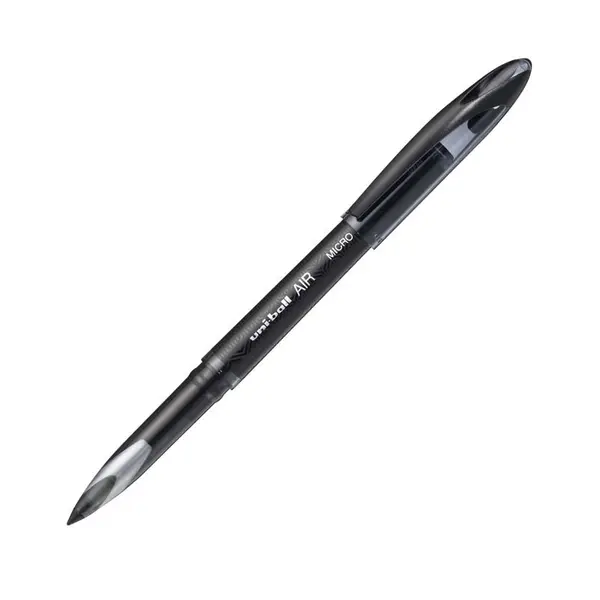 Roller Uni-ball AIR Micro UBA-188-M, 0.5mm, corp negru, detalii in culoarea scrisului