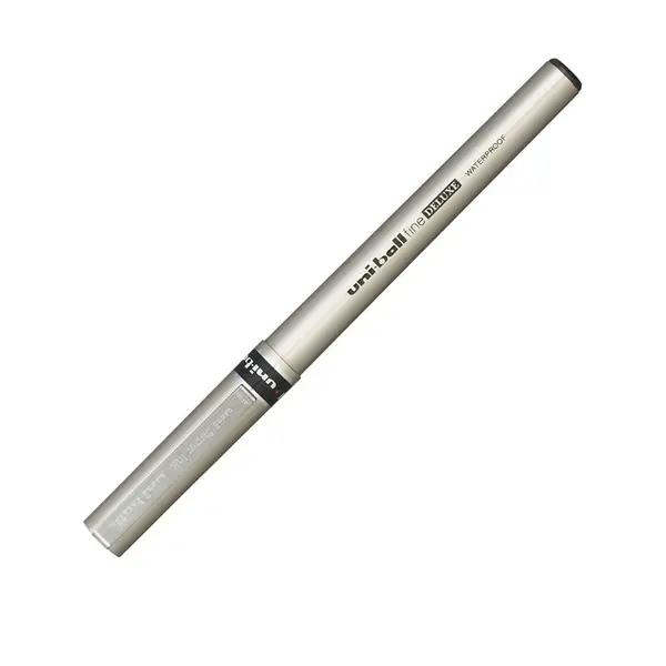Roller Uni-ball DeLuxe UB-177, 0.7mm, corp auriu, detalii in culoarea scrisului