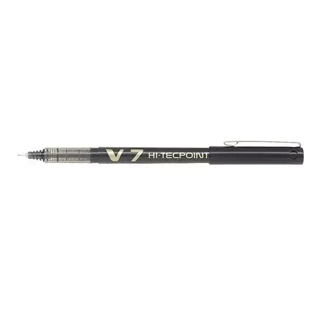 Roller V7 Hi-Tecpoint Pilot 0.7 mm varf mediu negru