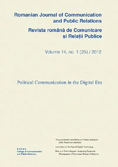 Romanian Journal of Communication and Public Relations / Revista romana de comunicare si relatii publice nr.25 / 2012 |
