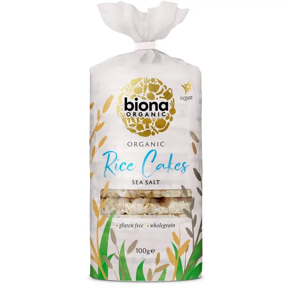 Rondele de orez integral expandat cu sare bio 100g Biona