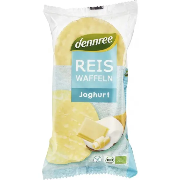 Rondele din orez expandat cu crema de iaurt fara gluten, eco - 100 g