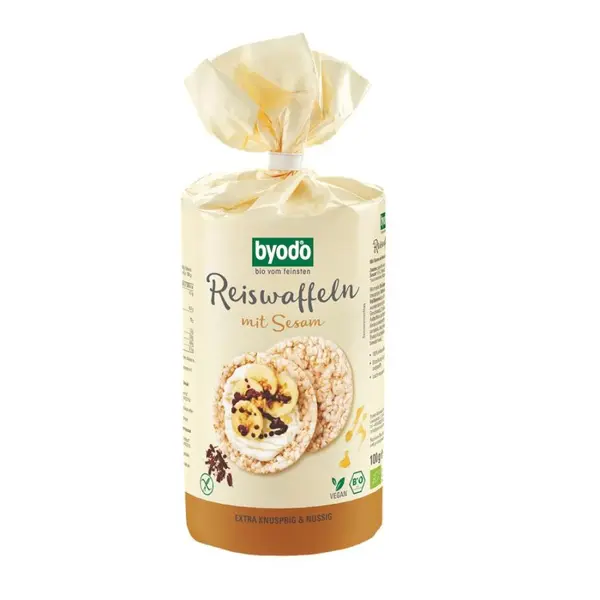 Rondele din orez expandat si susan fara gluten, eco - 100 g