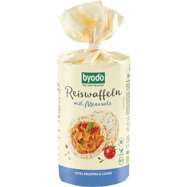Rondele din orez integral cu sare de mare fara gluten, eco - 100 g