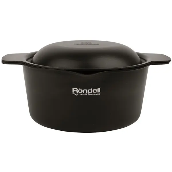 Rondell Cratita cu capac teflonate Rondell RDA-1440 Trumpf 24cm, 4,2 l Xylan Plus, Negru