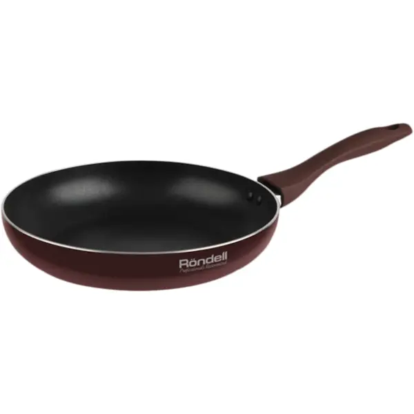 Rondell Tigaie RONDELL Auri RDA-1044, Clasic, 24 cm, Aluminiu, Bachelit, Antiaderenta, Bordo