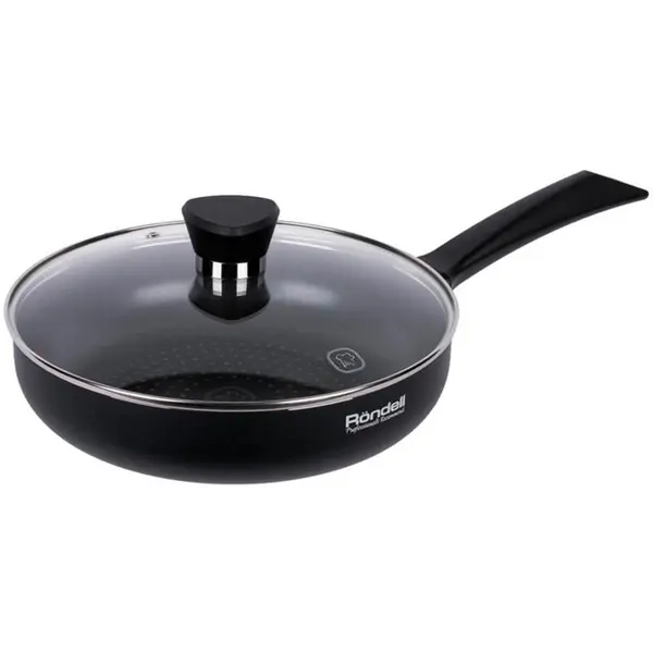 Rondell Tigaie Rondell RDA-874 Arabesco 28cm cu capac, Neagra