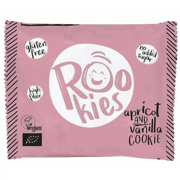 Rookies cu caise si vanilie bio 40g Rookies