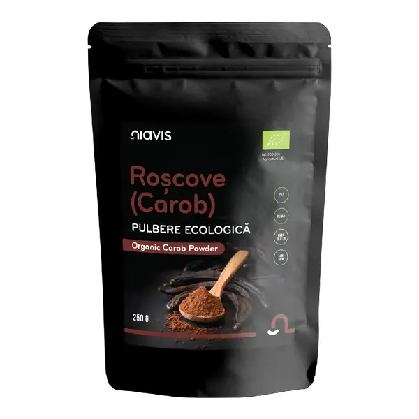 Roscove (Carob) Pulbere Ecologica BIO, 250g, Niavis