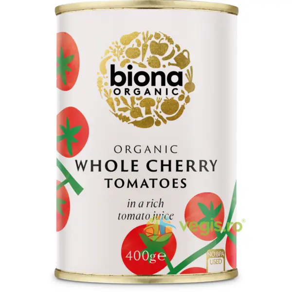 Rosii Cherry Intregi in Doza Ecologice/Bio 400g