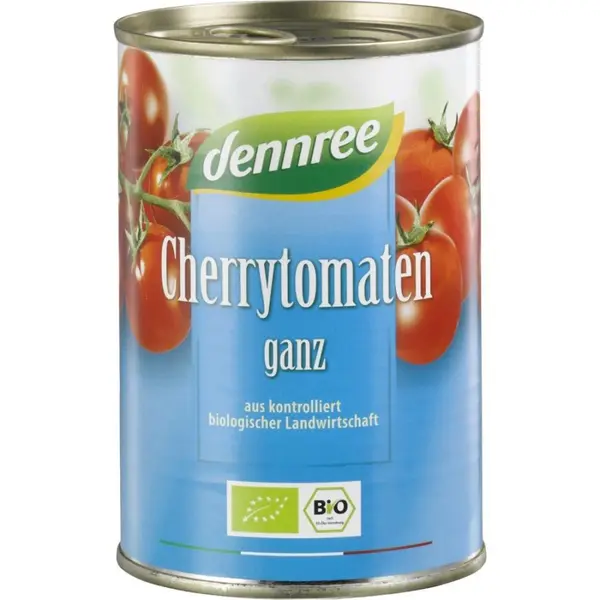Rosii cherry intregi la conserva, eco - 400 g