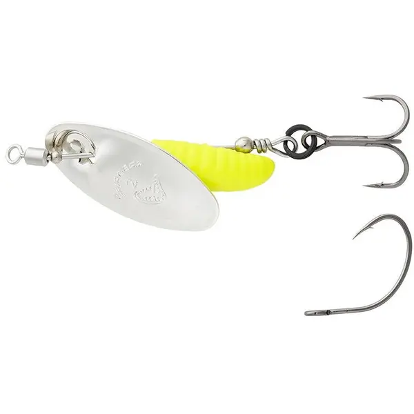 Rotativa Grub Spinners Nr.0 2.2g SINKING Silver Yellow