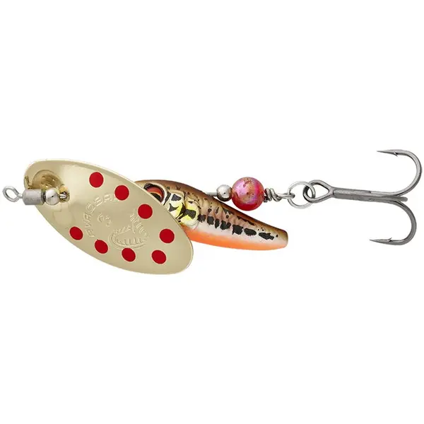 Rotativa Sticklebait Spinner Nr.1 4.5g Sinking Minnow Gold Red