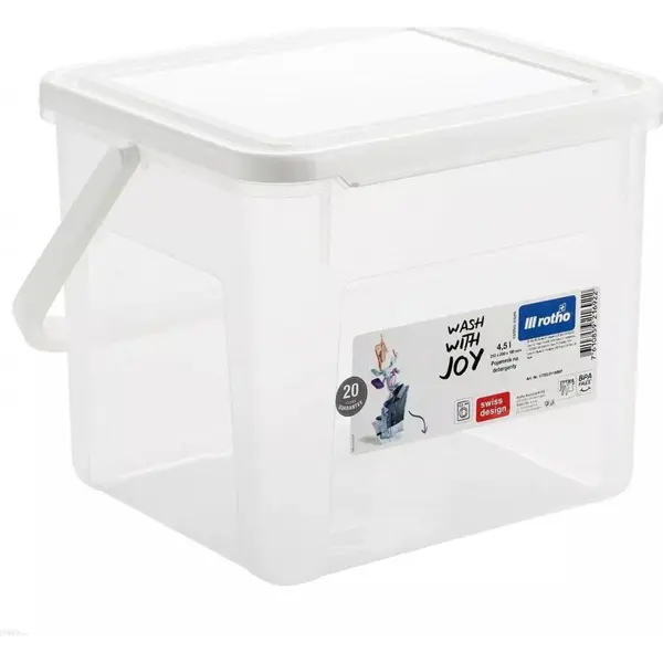 rotho Container Rotho 1770201100RP, pentru tablete, pulbere, 3kg, 4.5L, transparent