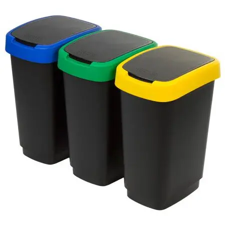 rotho Cos de reciclare Rotho Twist 1045899999, 3x25l, Set de separare, Plastic