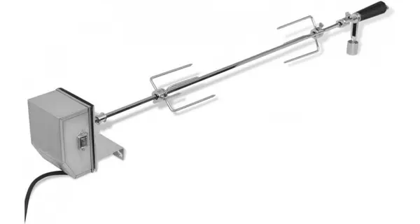Rotisor cu motor profesional pentru bbq, otel, 900 mm