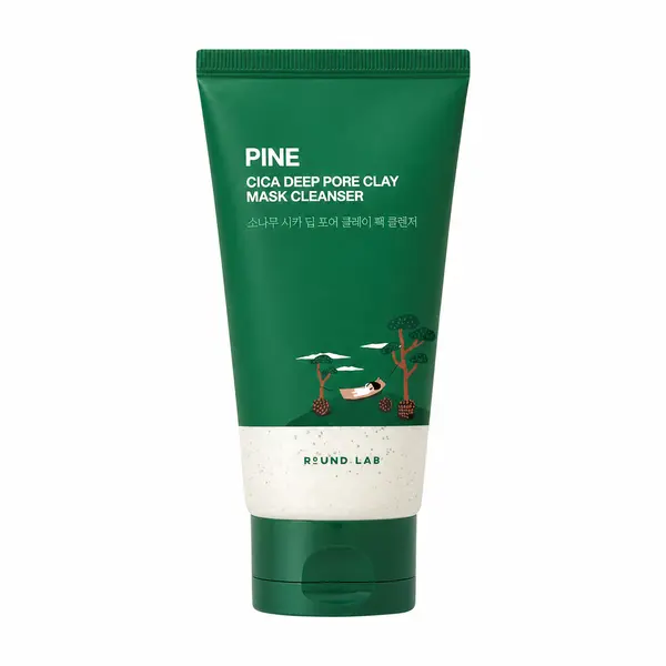 Round Lab – Pine Cica Deep Pore Clay Mask Cleanser, 150ml