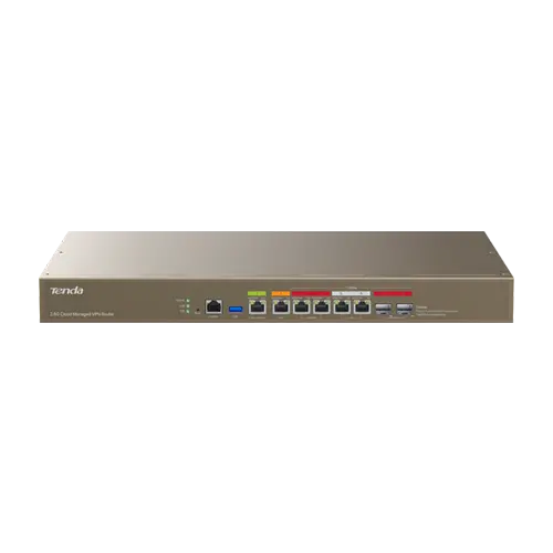 Router 1 x RJ45 2.5G, 3 x RJ45 1G, 2 x combo RJ45/SFP 1G, Multi-WAN, Cloud Management - TENDA TND-G300-F