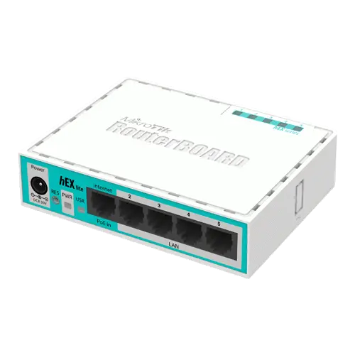 Router hEX Lite, 5 x Fast Ethernet, RouterOS L4 - Mikrotik RB750r2