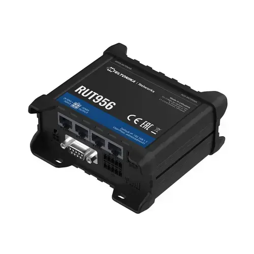 Router Industrial Teltonika RUT956 LTE, 4G, Dual Sim, GPS, 1x WAN, 3x LAN