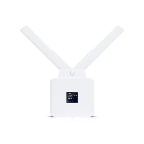 Router mobil 4G LTE Ubiquiti UMR, WiFi 2.4 GHz, 150 Mbps Dual Gigabit, PoE Out, Nano SIM, GPS, UniFi