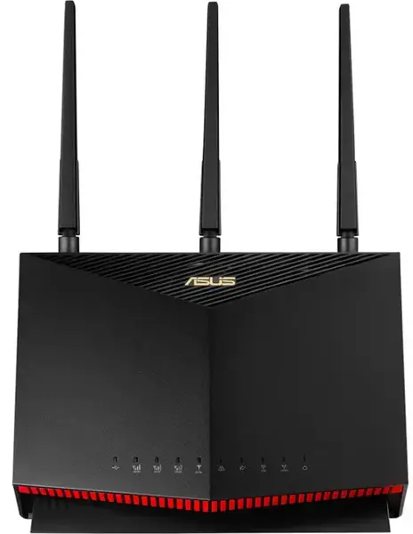 Router modem ASUS 4G-AC86U, AC2600, Dual-band, LTE, MU-MIMO, AiProtection, 3 Antene externe (Negru)