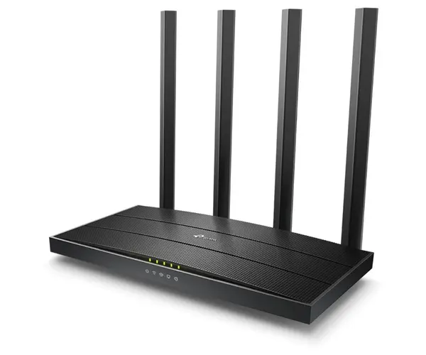 ROUTER TP-LINK wireless, 5 porturi, 2.4 si 5GHz, 300 si 867Mbps, 4 antene interne si 1 interna, ARCHER C6