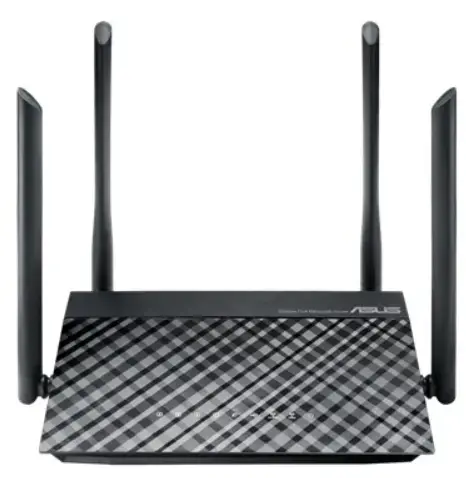 Router Wireless ASUS RT-AC1200, Dual Band, 1200 Mbps, 4 Antene externe (Negru)