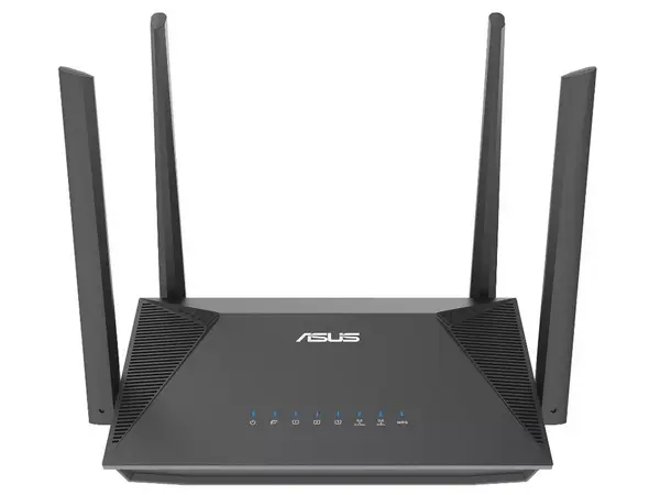 Router wireless ASUS RT-AX52, Dual Band Wi-Fi 6 AX1800, 2.4/5 GHz, 3× Gigabit LAN, AiMesh, negru, RT-AX52