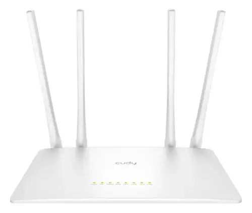 Router Wireless Cudy WR1200, Dual Band, 1200 Mbps, 4 Antene externe (Alb)