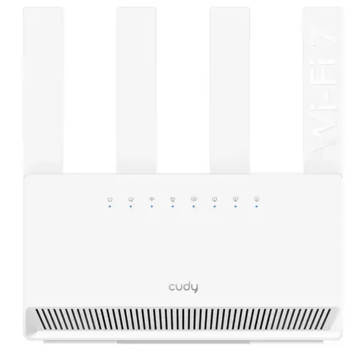 Router Wireless Cudy WR3600E, BE3600, Dual-Band, Wi-Fi 7, Quad-Core 2.0 GHz, 128MB/512MB Flash/RAM, Cudy Mesh (Alb)