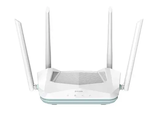 Router wireless D-Link R15 Smart Eagle PRO AI, AX1500, Wi-Fi 6, Dual-Band, MU-MIMO, Asistenta AI, Control Parental, Control Vocal Google/Alexa (Alb)