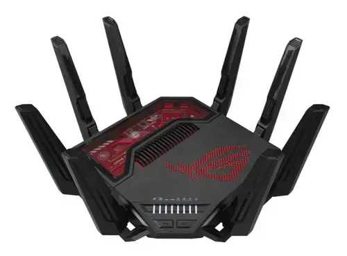 Router Wireless Gigabit ASUS ROG Rapture GT-BE19000, WI-Fi 7, Tri Band 1376 + 5764 + 11539 Mbps, USB 3.2 Gen1 (Negru)