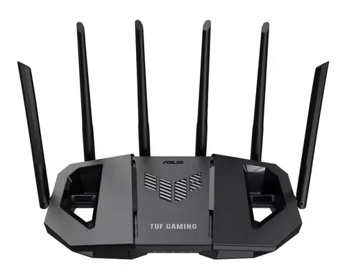 Router Wireless Gigabit ASUS TUF Gaming BE6500, Wi-Fi 7, Dual Band 688 + 5764 Mbps, USB 3.2 (Negru)